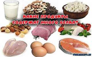 Где содержится белок