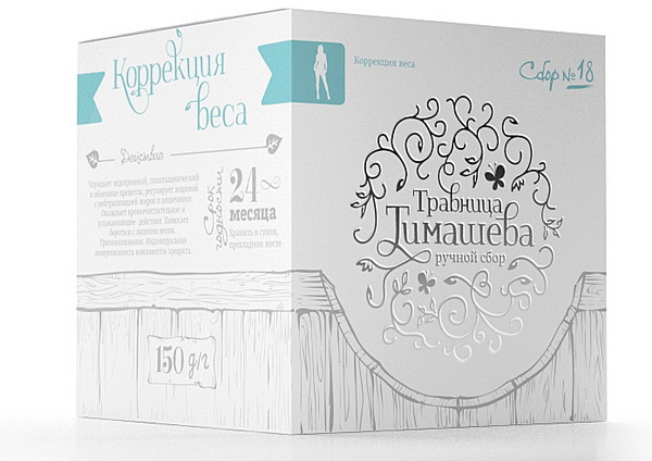 Фитокомпозиция № 18 - Коррекция веса торговой марки Травница Тимашева