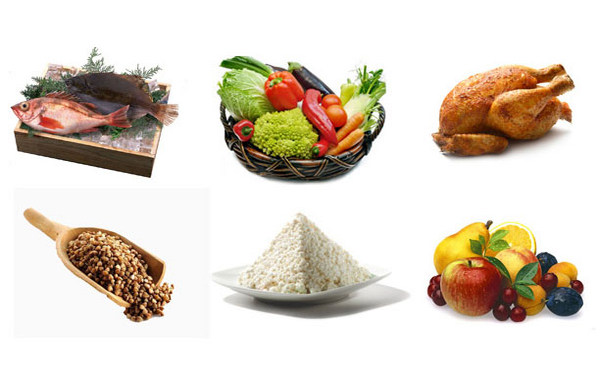Продукты для 6-лепестковой диеты