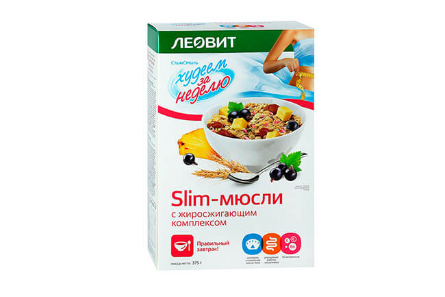 Slim-мюсли с жиросжигающим комплексом из серии «Худеем за неделю»