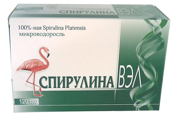 Таблетки Спирулина ВЭЛ