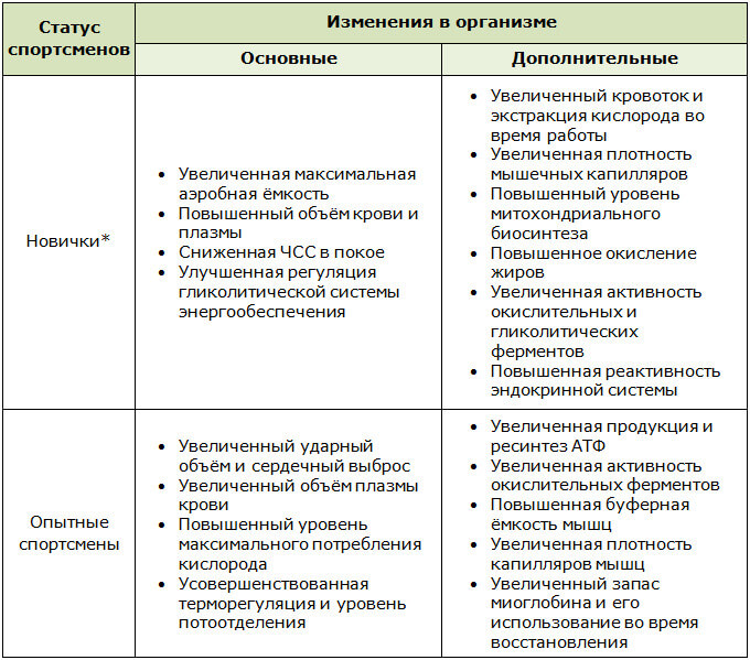 Влияние высокоинтенсивных тренировок на организм