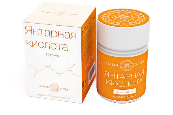 Янтарная кислота в таблетках компании Amber Store