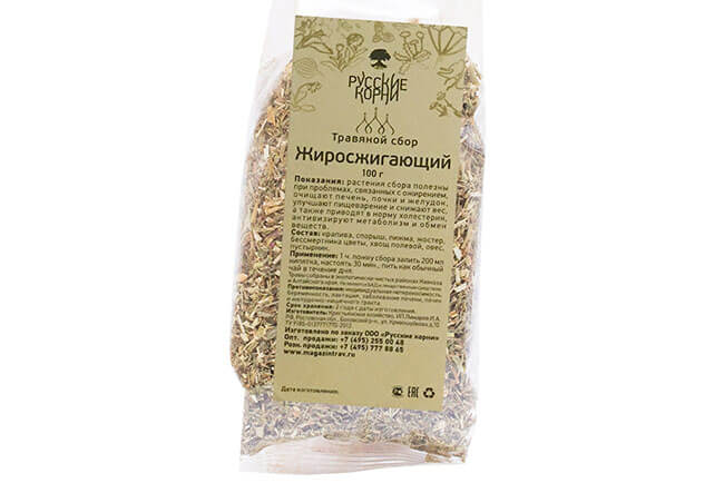 Травяной жиросжигающий сбор Русские корни